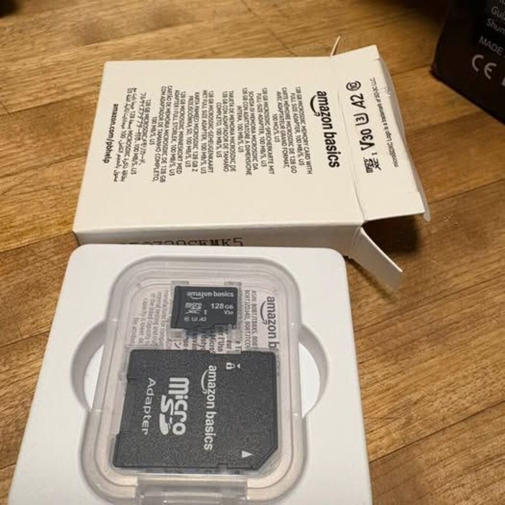 Amazon Basics 128GB microSDXC Memory Card with Adapter